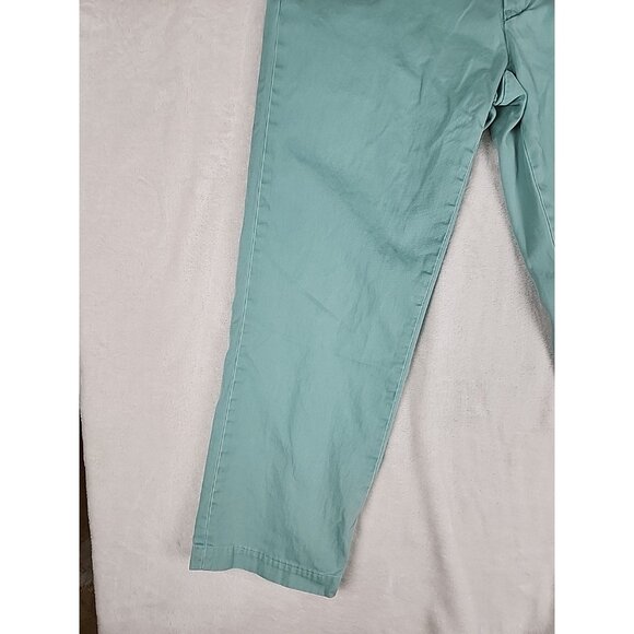 Polo Ralph Lauren Flat Front Cotton Green Chino Khaki Pants Classic Fit W30xL26 - Picture 3 of 15